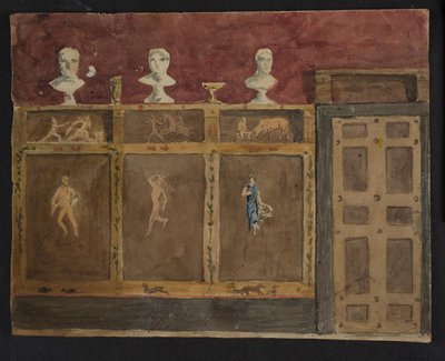 Wall decorations for Valhøj 1838/1839 by Lorenz Frølich