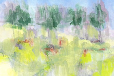 Dreamy Pastel Landscape by Lori Ann Folz