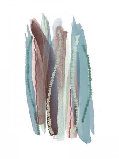 Earthy Abstract Strokes by Lori Ann Folz