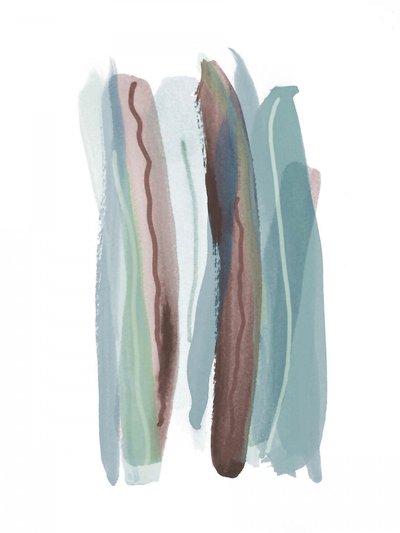 Muted Watercolor Strokes by Lori Ann Folz