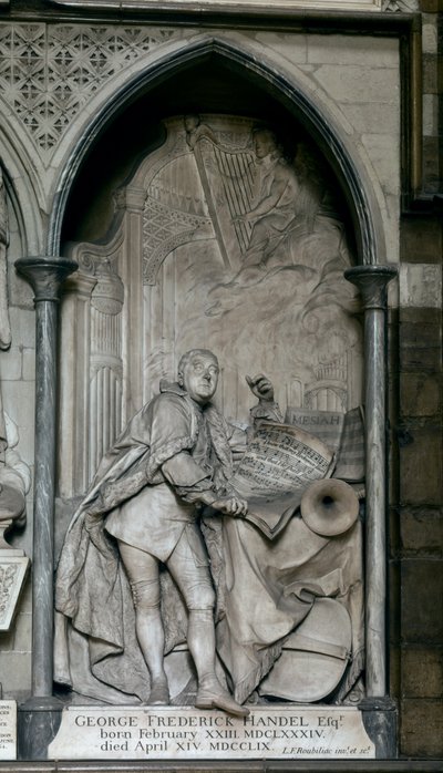 Tomb of Georg Friedrich Haendel by Louis-Francois (1702-62) Roubillac