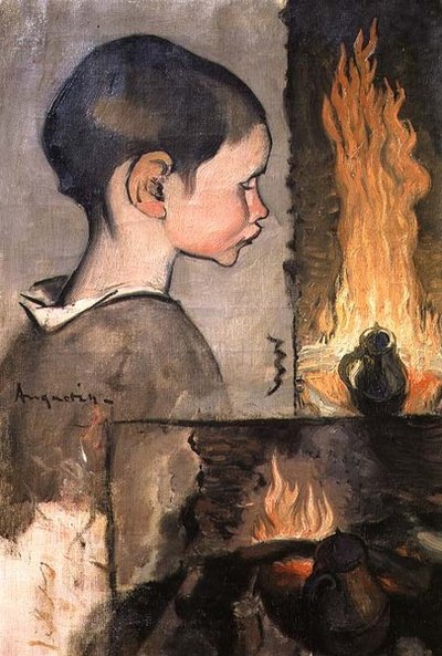 Profile of a Child and a Study of a Still Life by Louis Anquetin