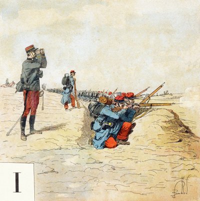 Letter I: Infantry, "I Will Be a Soldier" - Military Alphabet by Louis Charles Bombled