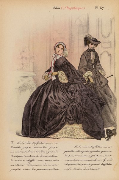 French fashion: 1850, 2nd Republic by Louis Colas