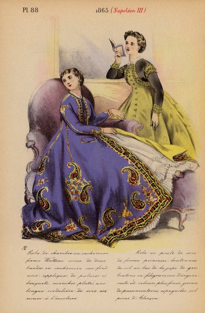 French fashion: 1865, Napoleon III by Louis Colas