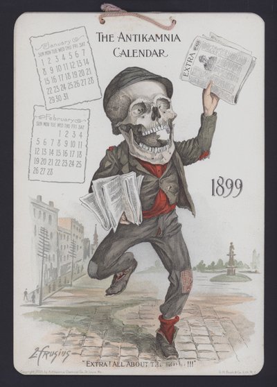 Illustration for Antikamnia Calendar by Louis Crucius or Crusuius