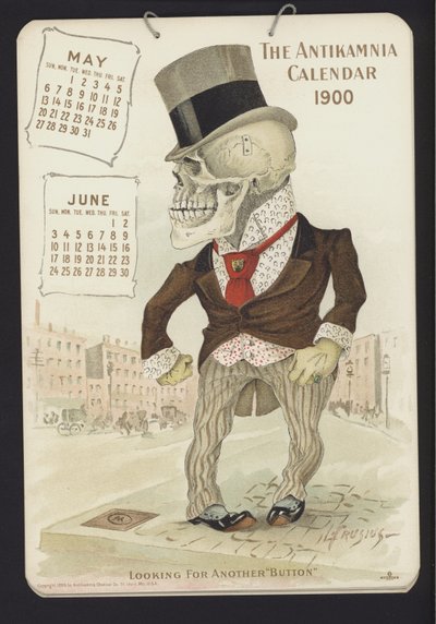 Illustration for Antikamnia Calendar, 1900 by Louis Crucius or Crusuius