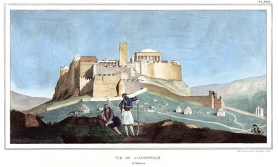 View of the Acropolis of Athenes. in 