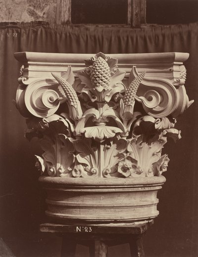 Ornamental Sculpture from the Paris Opera House (Column Fragment) by Louis Emile Durandelle