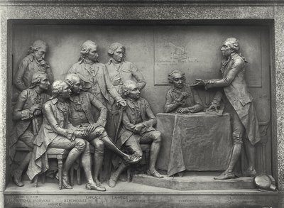 Antoine Laurent Lavoisier Explaining His Analysis of Air to His Colleagues by Louis Ernest Barrias