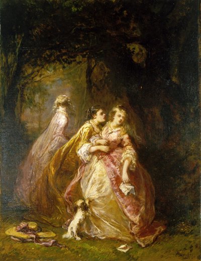 The Letter by Louis Eugene Gabriel Isabey