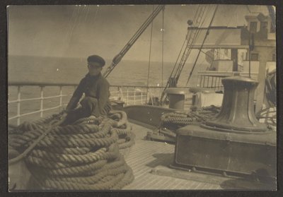 Boy on Ship by Louis Fleckenstein