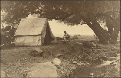 Camping Scene by Louis Fleckenstein