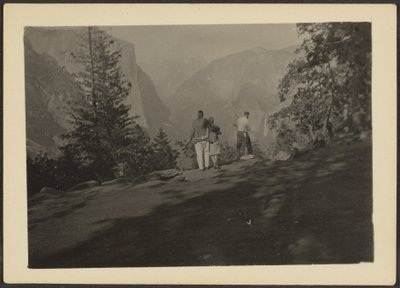 Figures in Mountain Landscape by Louis Fleckenstein