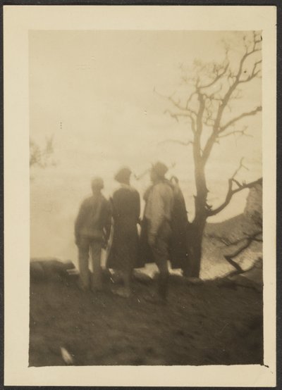 Figures in Shadow with Tree by Louis Fleckenstein