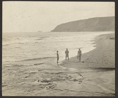 Figures on Beach by Louis Fleckenstein