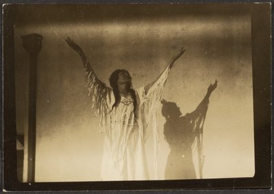 Florence Dancing in Native American Costume by Louis Fleckenstein