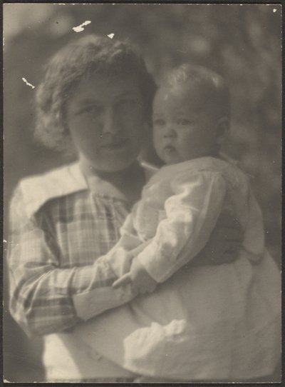 Florence Holding Baby by Louis Fleckenstein