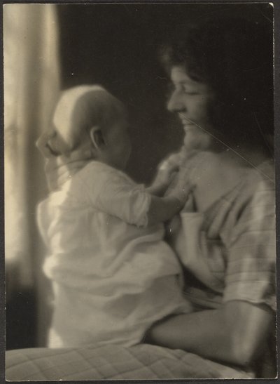 Florence Holding Baby by Louis Fleckenstein