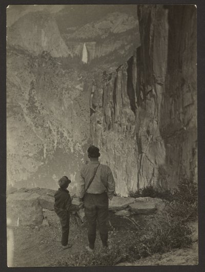 Nevada Falls from Ledge Trail, Yosemite by Louis Fleckenstein