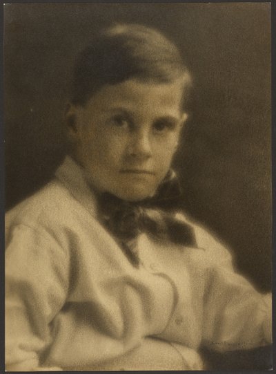 Portrait of a Boy in Bow Tie by Louis Fleckenstein