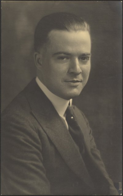 Portrait of a Man with Pearl Tie Pin by Louis Fleckenstein