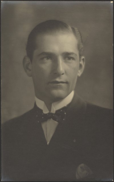 Portrait of a Man with Polka Dot Bowtie by Louis Fleckenstein