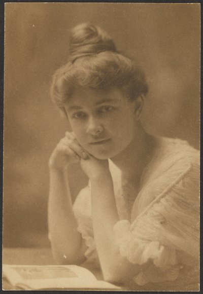 Portrait of a Woman Seated with Magazine by Louis Fleckenstein