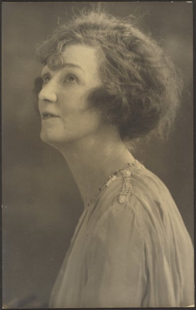 [Portrait of a Woman in Furs (not visible)] by Louis Fleckenstein