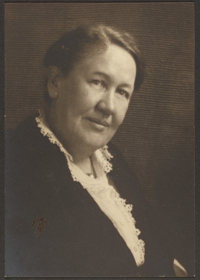 Portrait of a Woman in Lace Blouse by Louis Fleckenstein