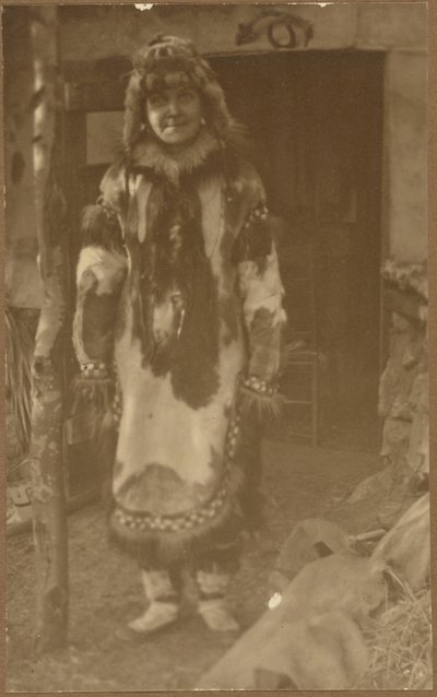 Portrait of a Woman in Native American Costume by Louis Fleckenstein