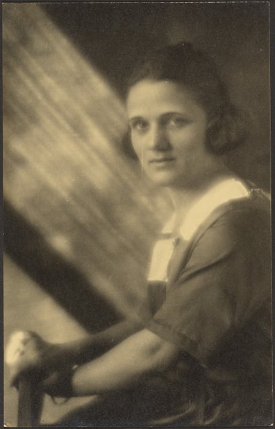 Portrait of a Woman in Streaming Light by Louis Fleckenstein