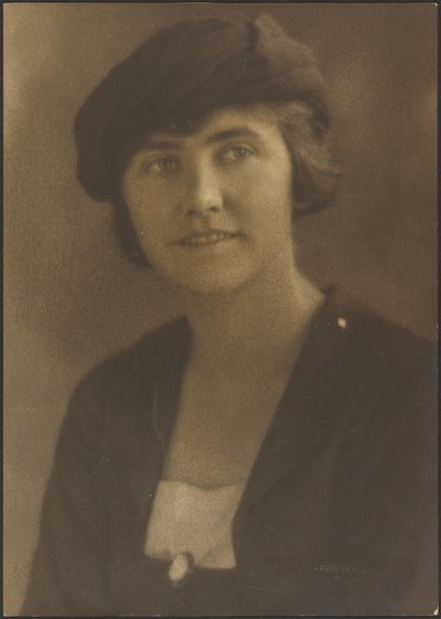 Portrait of a Woman with Cameo Pin by Louis Fleckenstein