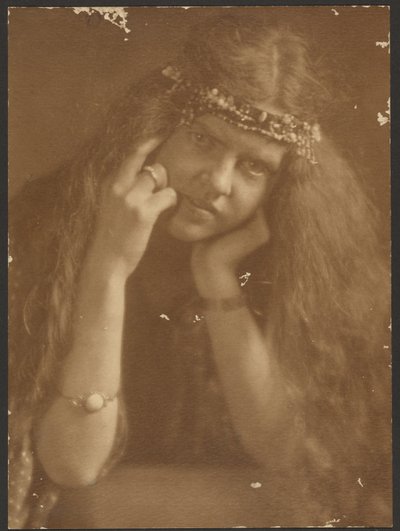 Portrait of a Woman with Diadem by Louis Fleckenstein