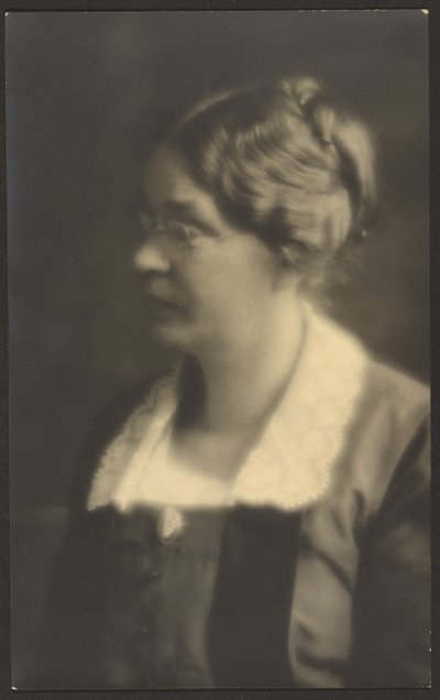 Portrait of a Woman with Open Book by Louis Fleckenstein