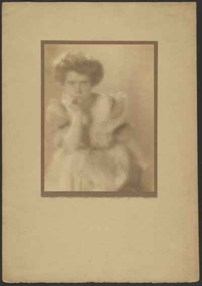 Portrait of a Woman with Pompadour by Louis Fleckenstein