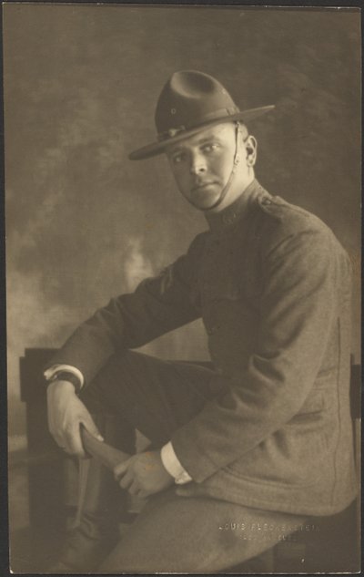 Portrait of a Young Man in Uniform by Louis Fleckenstein