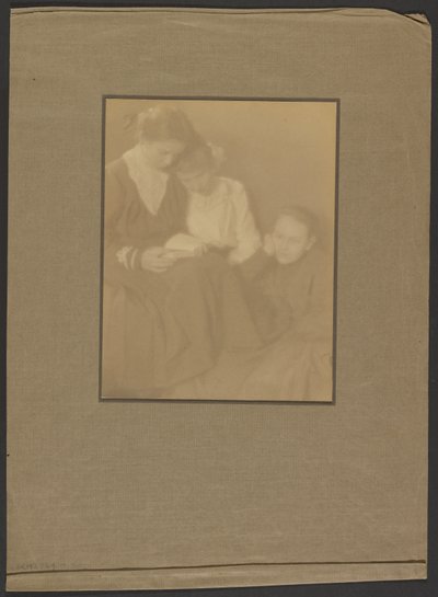 Three Romani Women Sitting Together by Louis Fleckenstein