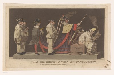 Procession with a Quack by Louis Jean Desprez (attributed to)