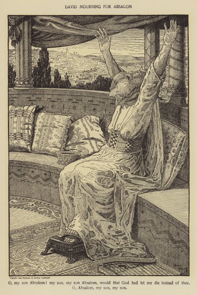 David mourning for Absalom by Louis John Rhead