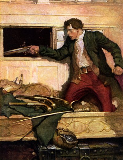 Illustration for Kidnapped by Robert Louis Stevenson by Louis John Rhead