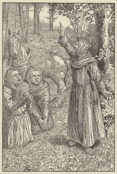 Pray More Earnestly, Quoth Robin by Louis John Rhead