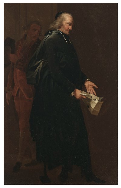 An Abbot Holding a Letter by Louis Leopold Boilly