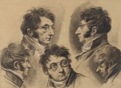 5 Self-Portraits by Louis Leopold Boilly