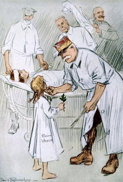 Peace and Intervention: German Militarism on the Allies Operating Table by Louis Raemaekers