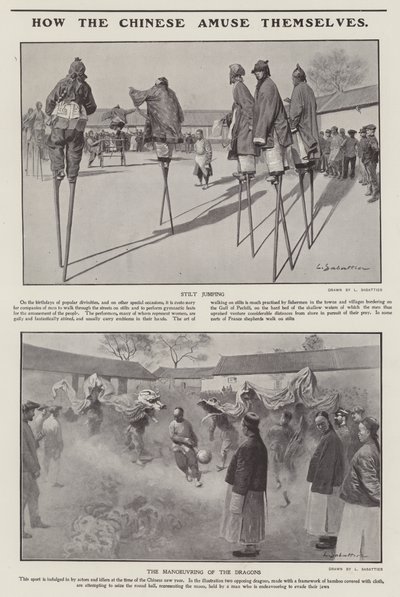 How the Chinese Amuse Themselves by Louis Remy Sabattier