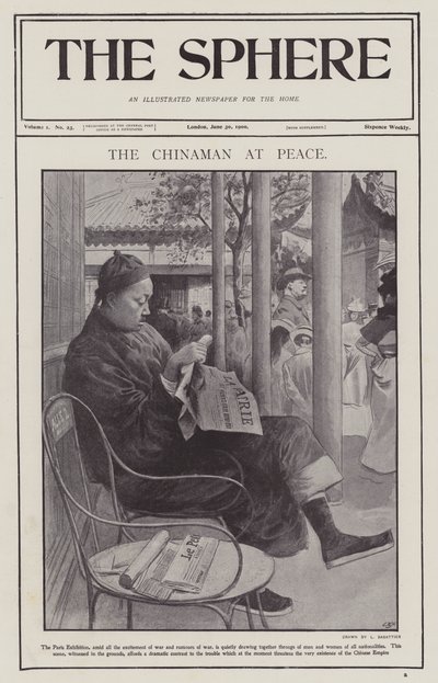 The Chinaman at peace by Louis Remy Sabattier