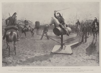 The New Horse for Sword Exercise, adopted by the French Army, Practice by the Troopers of the 3rd Dragons at Nantes by Louis Remy Sabattier