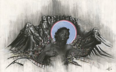 Jesus Over Cape Town by Lourens Joubert