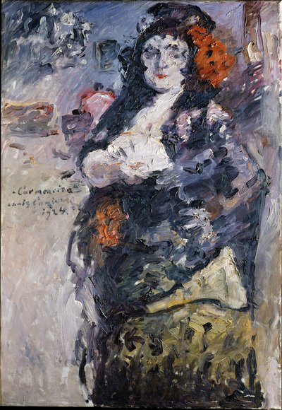 Carmencita, Portrait of Charlotte Berend-Corinth in Spanish Dress by Lovis Corinth